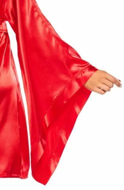 COAXcopenhagen.com Red Satin Robe - Kandi