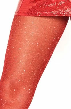 COAXcopenhagen2 Red Pantyhose With Glitter