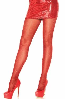 COAXcopenhagen2 Red Pantyhose With Glitter