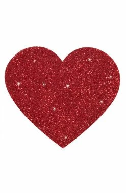 COAXcopenhagen.com That Something #Extra Red Glitter Heart Nipple Covers