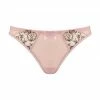 COAXcopenhagen.com Pink Thong With Rose Gold Embroidery - PASSIONATE LINGERIE