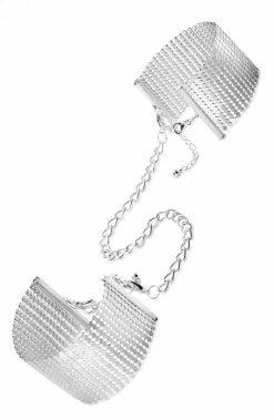 COAXcopenhagen.com Silver Metallic Cuffs With Silver Chain