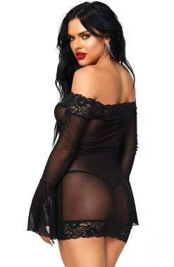 COAXcopenhagen2 LINGERIE Black Doll Dress - Queen Of The Night