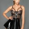 COAXcopenhagen.com Black PVC & Mesh Doll Dress - MANIFEST