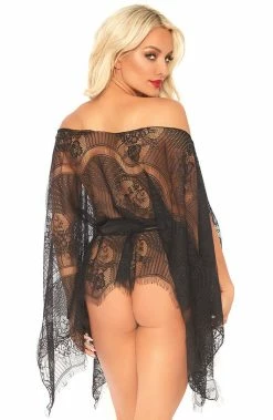 COAXcopenhagen2 Black Kaftan Chemise - Sweet Seduction SWIMWEAR