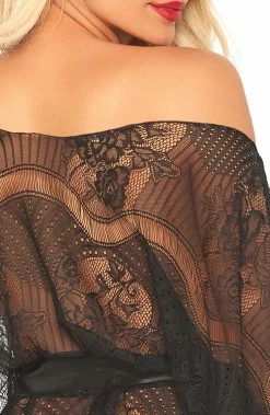 COAXcopenhagen2 Black Kaftan Chemise - Sweet Seduction SWIMWEAR