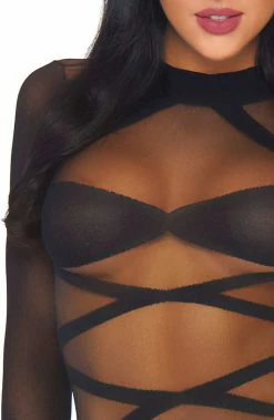 COAXcopenhagen2 Black Bodysuit & Thigh Highs - Shape Me LINGERIE