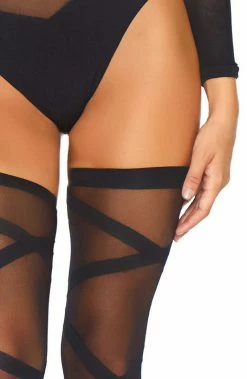 COAXcopenhagen2 Black Bodysuit & Thigh Highs - Shape Me LINGERIE