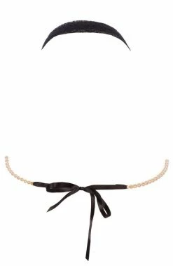 COAXcopenhagen.com Black Bralette With Pearls - Geneva Bra LINGERIE