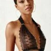 COAXcopenhagen.com Black Bralette With Pearls - Geneva Bra LINGERIE