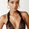 COAXcopenhagen.com Black Bralette With Black Pearls - Geneva Dark Bra LINGERIE