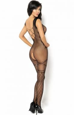 COAXcopenhagen.com Black Crotchless Fishnet Bodystocking - Oriana LINGERIE