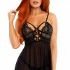 COAXcopenhagen2 LINGERIE Black Chemise - Persuasive Polly