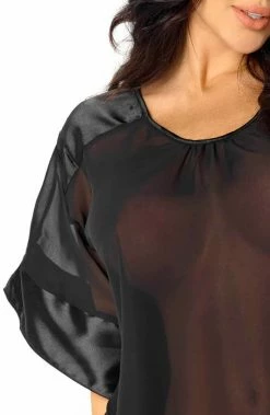 COAXcopenhagen.com Sheer Black Cover-up Dress - Macie SWIMWEAR