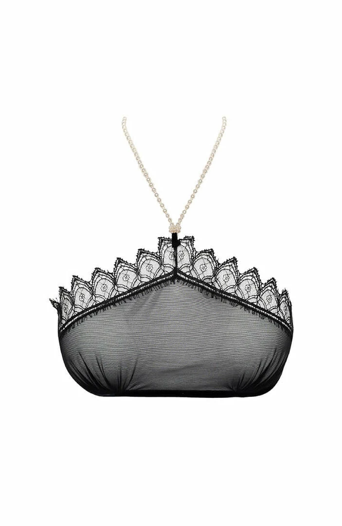 COAXcopenhagen2 Halter Neck Top With Pearl Strand - Kyoto Halter Top