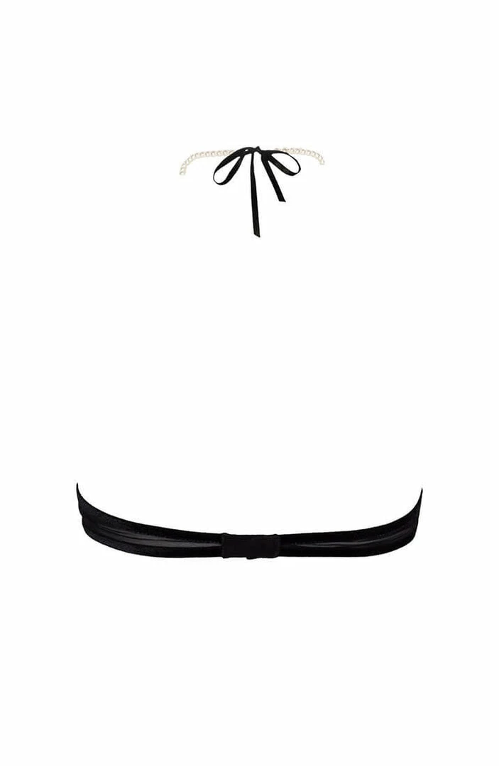 COAXcopenhagen2 Halter Neck Top With Pearl Strand - Kyoto Halter Top