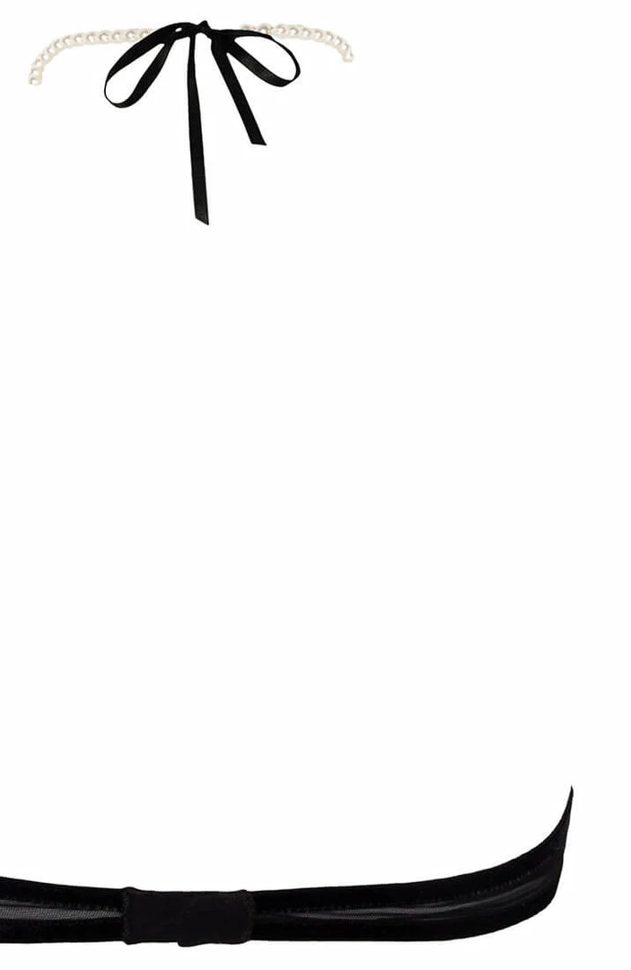 COAXcopenhagen2 Halter Neck Top With Pearl Strand - Kyoto Halter Top