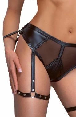 COAXcopenhagen.com Black Lingerie Set With Restraints - Saw You Looking