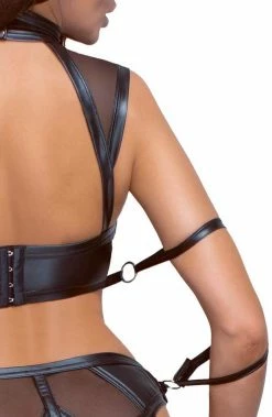 COAXcopenhagen.com Black Lingerie Set With Restraints - Saw You Looking