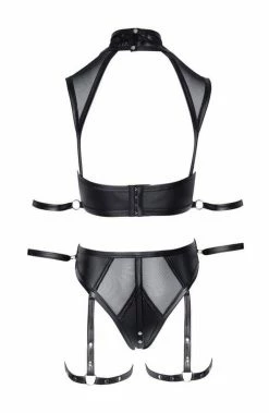 COAXcopenhagen.com Black Lingerie Set With Restraints - Saw You Looking