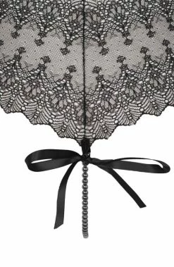 COAXcopenhagen.com Black Hipster Panty With Black Pearl String - Geneva Dark Panty LINGERIE