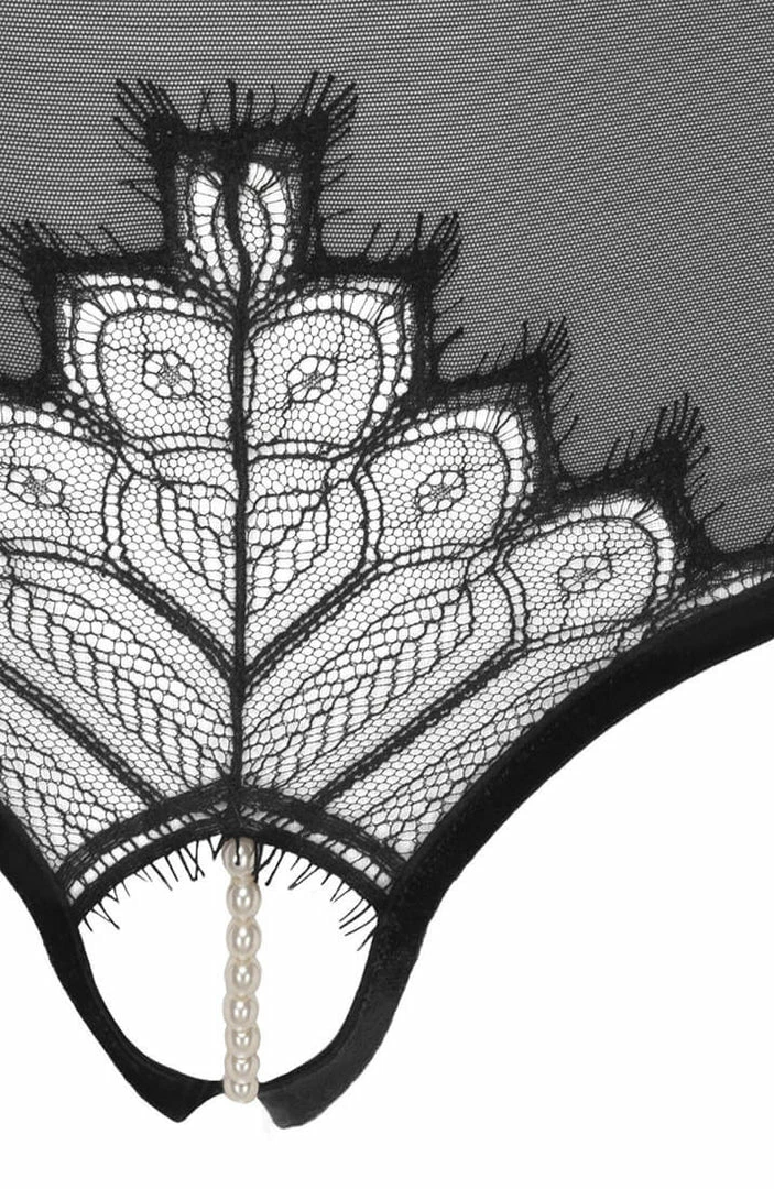 COAXcopenhagen2 LINGERIE High Waist Panty With Pearl String - Kyoto High Waist Brief