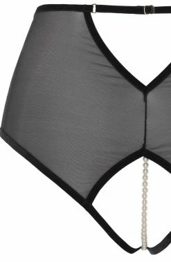 COAXcopenhagen2 LINGERIE High Waist Panty With Pearl String - Kyoto High Waist Brief