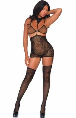 COAXcopenhagen2 Black Lingerie Bodystocking - Out To Seduce