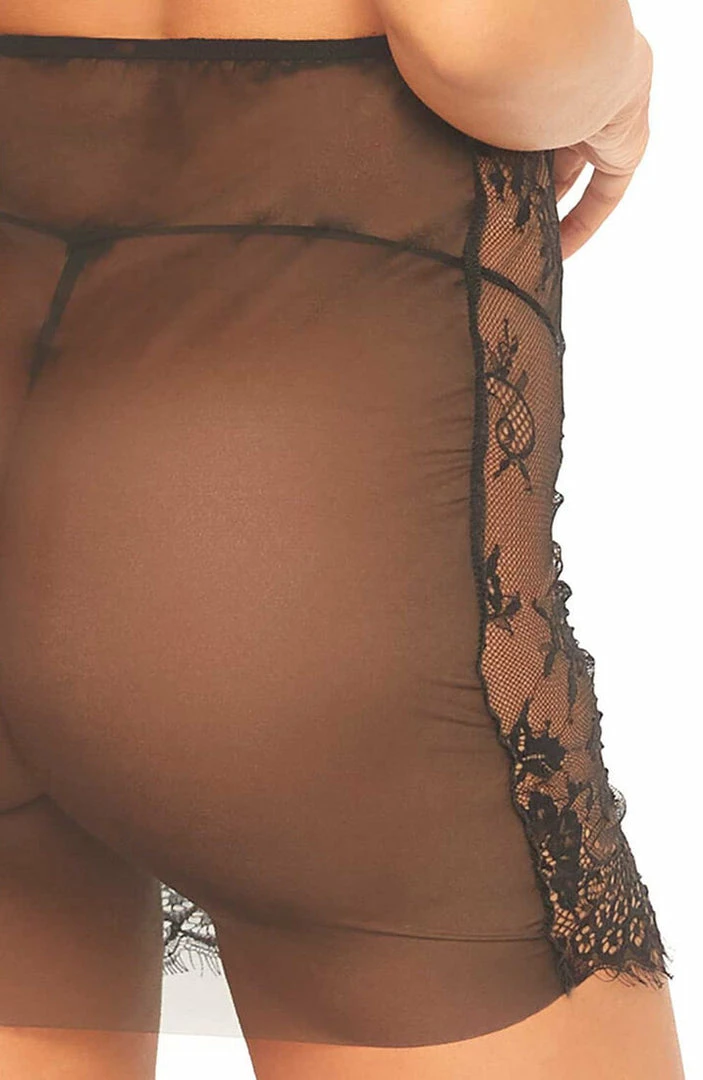 COAXcopenhagen.com Black Lace Lingerie Dress - DOLL