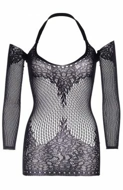 COAXcopenhagen.com LINGERIE Black Twist Halter Neck Mini Dress - Twisted Signals