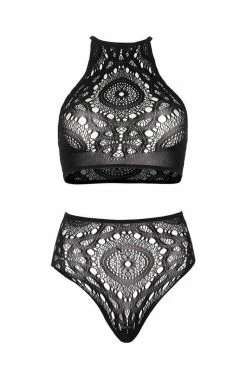 COAXcopenhagen2 Black Top & High Waist Thong - High On You