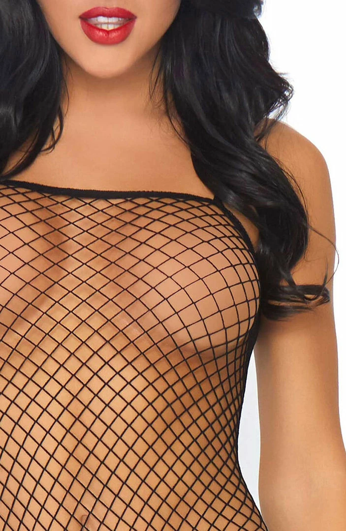 COAXcopenhagen2 Black Crotchless Fishnet Bodystocking - Black Is My Colour