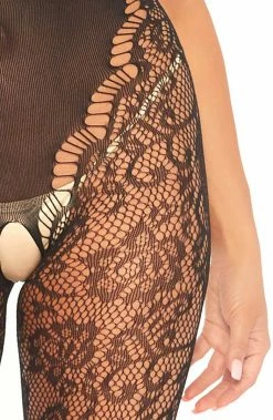 COAXcopenhagen.com Black Lace Bodystocking - Private Dancer LINGERIE