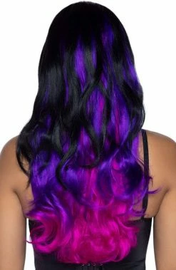 COAXcopenhagen2 Black And Purple Dip Dye Wig