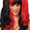 COAXcopenhagen2 Black And Red Harlequin Wig Halloween Costumes