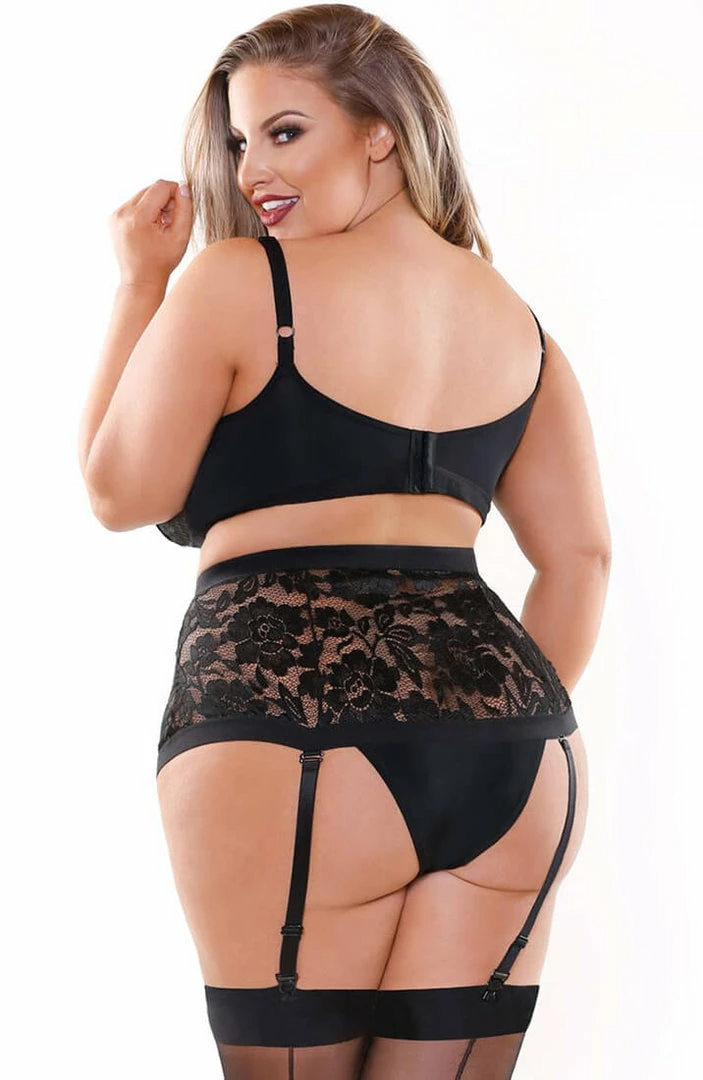 COAXcopenhagen.com Black Plus Size Lingerie Set - Love Buddy