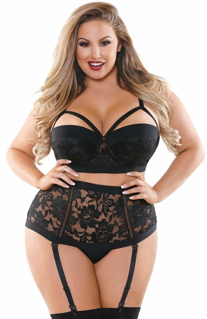COAXcopenhagen.com Black Plus Size Lingerie Set - Love Buddy