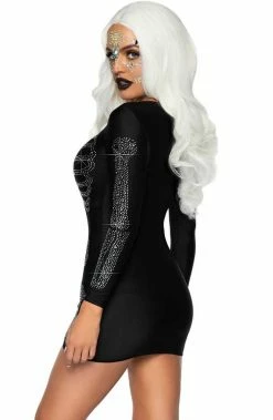 COAXcopenhagen.com COSTUMES Black Skeleton Costume - Black Rhinestone Skeleton