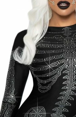 COAXcopenhagen.com COSTUMES Black Skeleton Costume - Black Rhinestone Skeleton