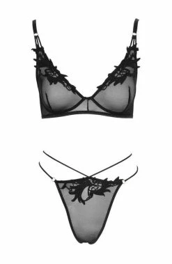 COAXcopenhagen.com Sheer Black Lingerie Set - About Pleasurements