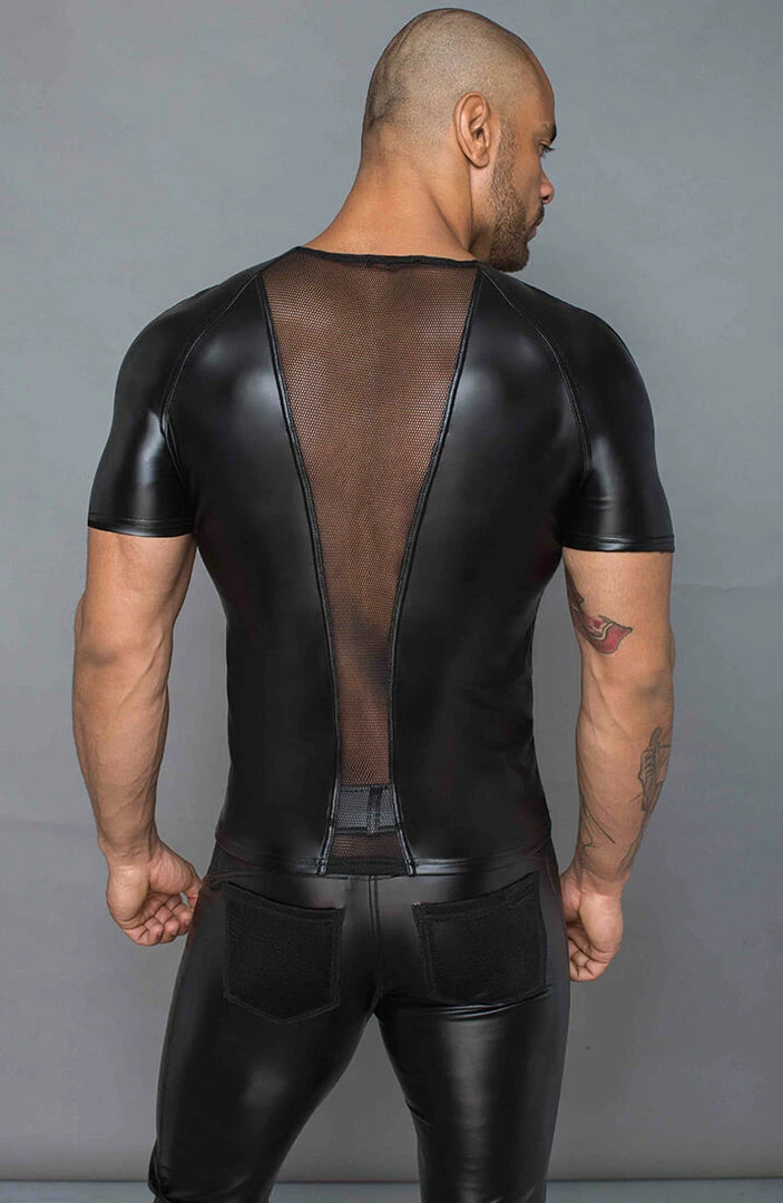 COAXcopenhagen.com The COAX Fetish Black Wet Look T-shirt - Individual