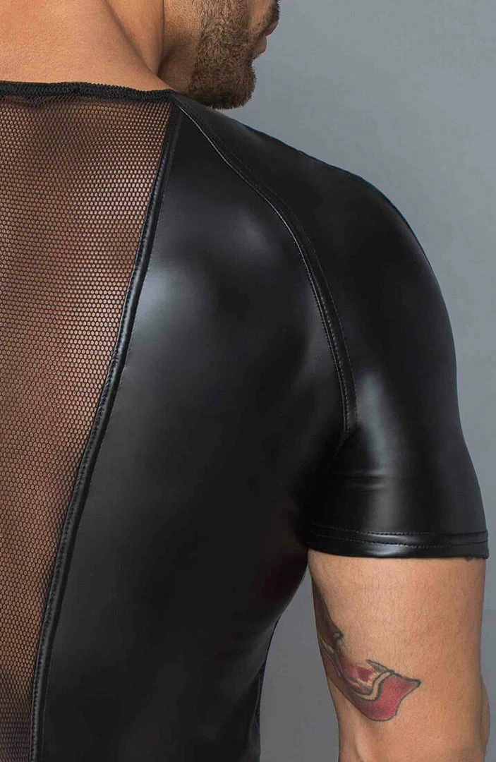 COAXcopenhagen.com The COAX Fetish Black Wet Look T-shirt - Individual