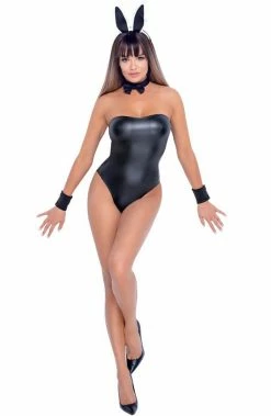 COAXcopenhagen.com Wet Look Bunny Costume - Miss Tux Bunny RolePlay