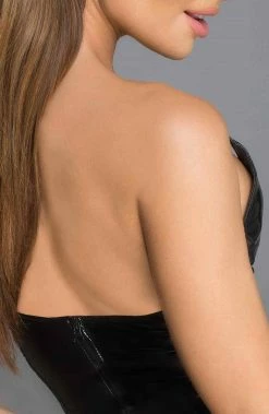 COAXcopenhagen.com Black Wet Look And Lacquered Dress - Defiant The COAX Fetish