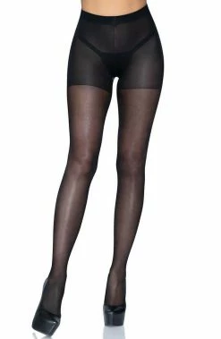 COAXcopenhagen.com Sheer Black Open Butt Pantyhose
