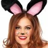COAXcopenhagen2 Bunny Costumes Black Bunny Ears With Plush
