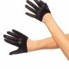 COAXcopenhagen2 Black Mini Cropped Satin Gloves