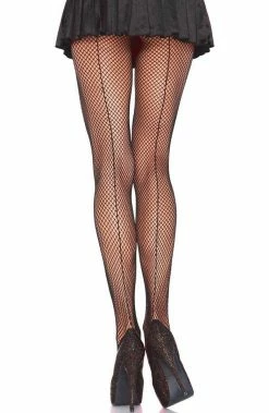 COAXcopenhagen2 HOSIERY Black Fishnet Tights With Back Seam