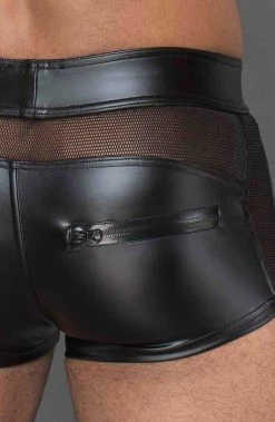 COAXcopenhagen.com The COAX Fetish Black Wet Look Boxer Shorts - JAX