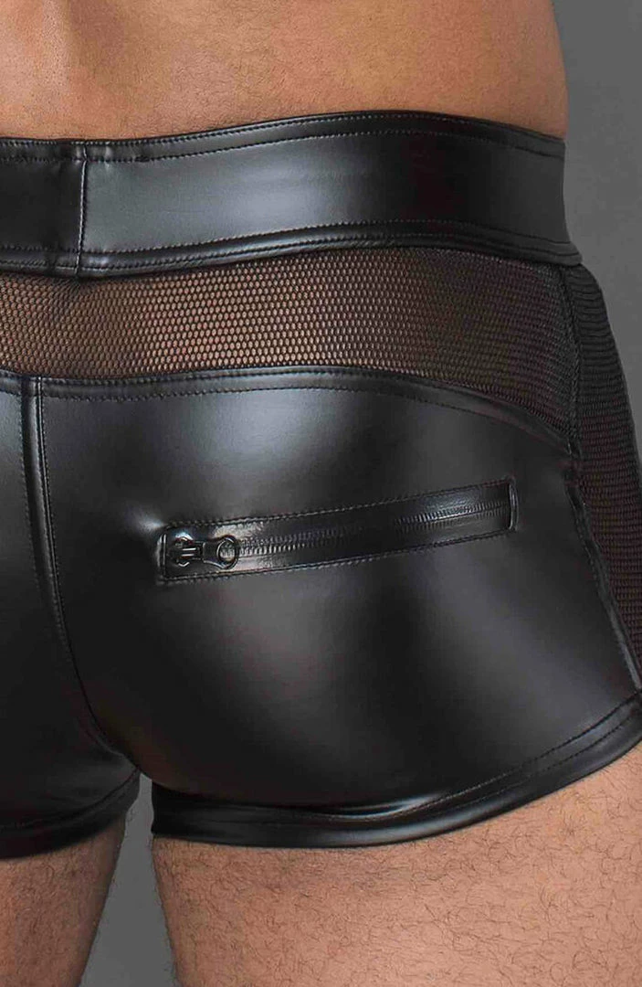 COAXcopenhagen.com The COAX Fetish Black Wet Look Boxer Shorts - JAX